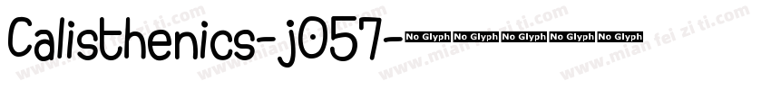 Calisthenics-j057字体转换