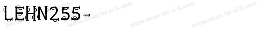 LEHN255字体转换