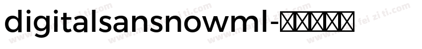 digitalsansnowml字体转换