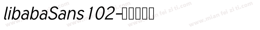 libabaSans102字体转换