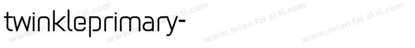 twinkleprimary字体转换