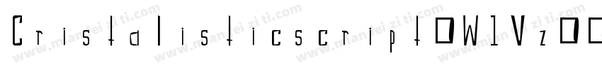 Cristalisticscript-W1Vz字体转换
