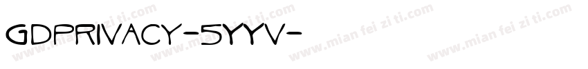 GdprIvacy-5YYv字体转换