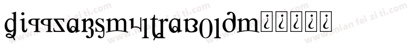 Gi11Sans-UltraBold字体转换