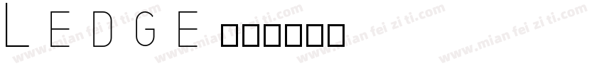 Ledge字体转换