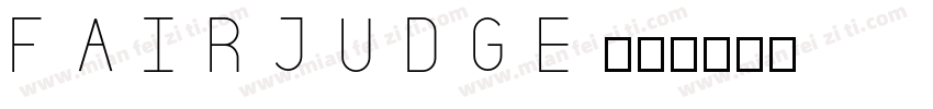 fairjudge字体转换