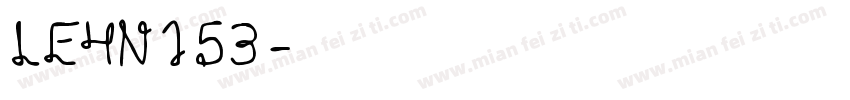 LEHN153字体转换