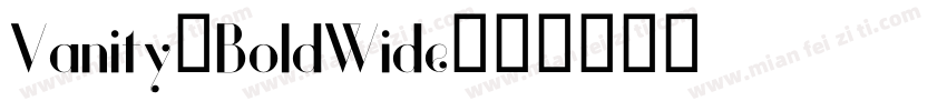 Vanity-BoldWide字体转换