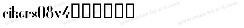 cikers08v4字体转换