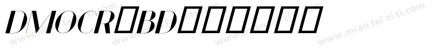 DMOCR-BD字体转换