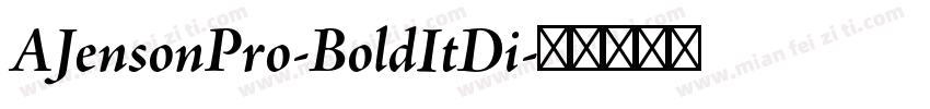 AJensonPro-BoldItDi字体转换