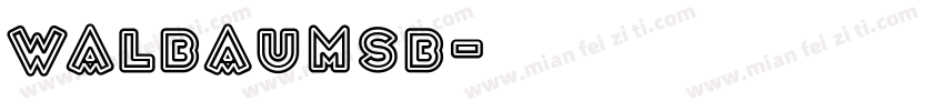 walbaumsb字体转换
