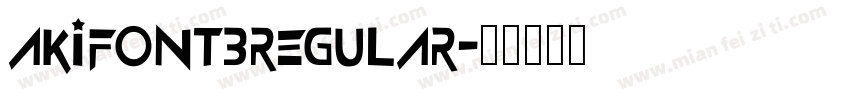 akifont3regular字体转换