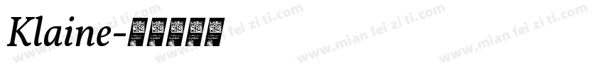 Klaine字体转换