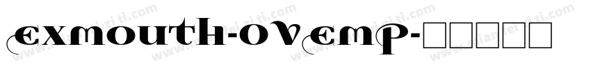 Exmouth-OVEmP字体转换