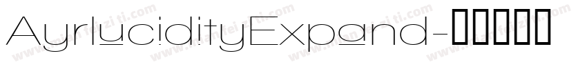 AyrlucidityExpand字体转换