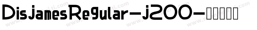 DisjamesRegular-j2OO字体转换