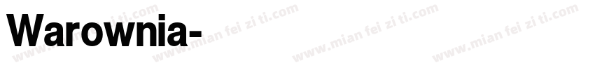 Warownia字体转换