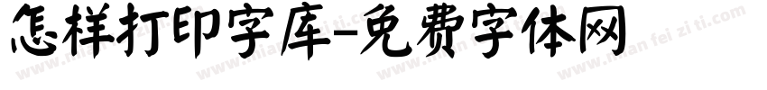 怎样打印字库字体转换