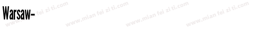 Warsaw字体转换