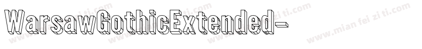 WarsawGothicExtended字体转换