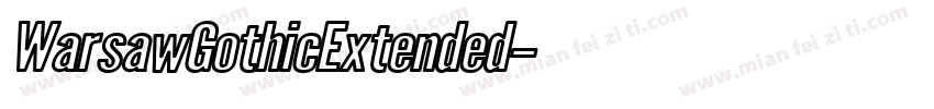 WarsawGothicExtended字体转换