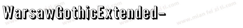 WarsawGothicExtended字体转换
