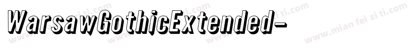 WarsawGothicExtended字体转换