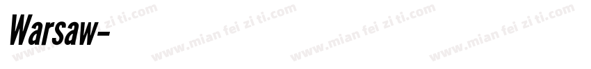 Warsaw字体转换