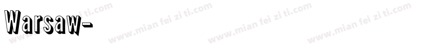 Warsaw字体转换