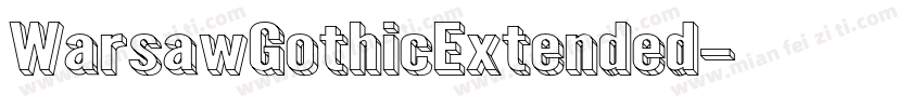 WarsawGothicExtended字体转换