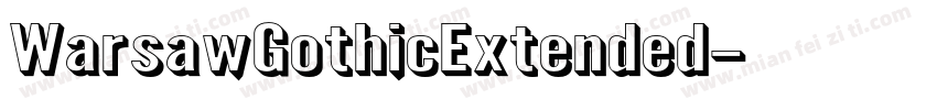 WarsawGothicExtended字体转换