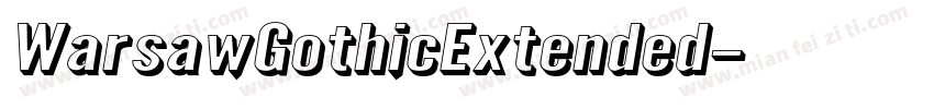 WarsawGothicExtended字体转换
