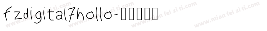 fzdigital7hollo字体转换