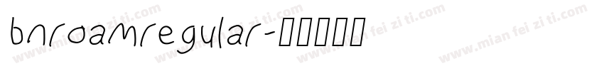 bnroamregular字体转换