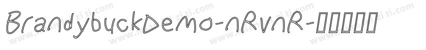 BrandybuckDemo-nRvnR字体转换