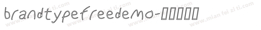 brandtypefreedemo字体转换