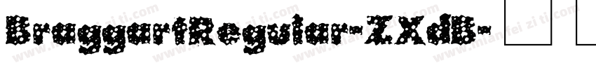 BraggartRegular-ZXdB字体转换