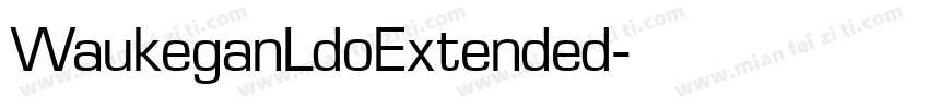 WaukeganLdoExtended字体转换