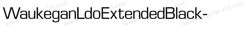 WaukeganLdoExtendedBlack字体转换