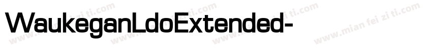 WaukeganLdoExtended字体转换