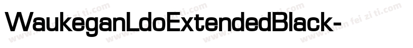 WaukeganLdoExtendedBlack字体转换