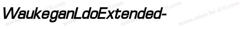 WaukeganLdoExtended字体转换