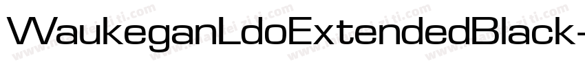 WaukeganLdoExtendedBlack字体转换