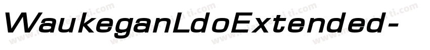 WaukeganLdoExtended字体转换
