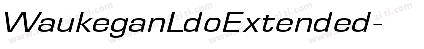 WaukeganLdoExtended字体转换