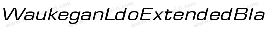WaukeganLdoExtendedBlack字体转换