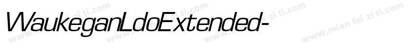 WaukeganLdoExtended字体转换