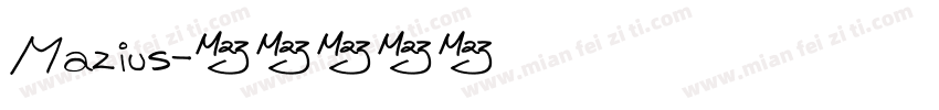 Mazius字体转换
