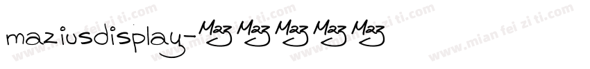 maziusdisplay字体转换